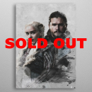 Displate Metall-Poster "Jon Snow vs Daenerys"
